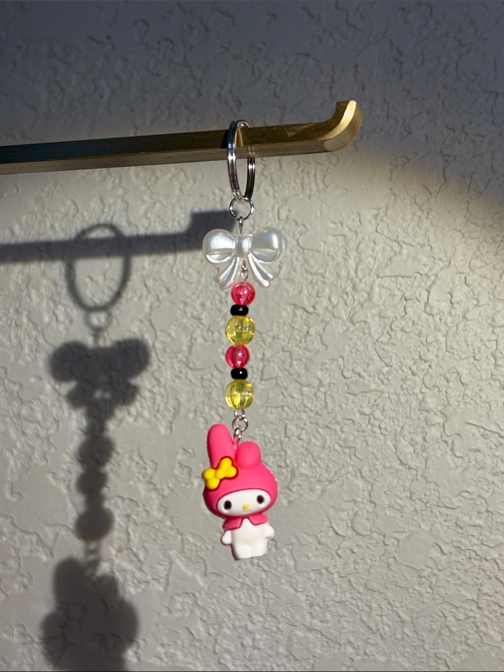 My Melody Beaded Keychain